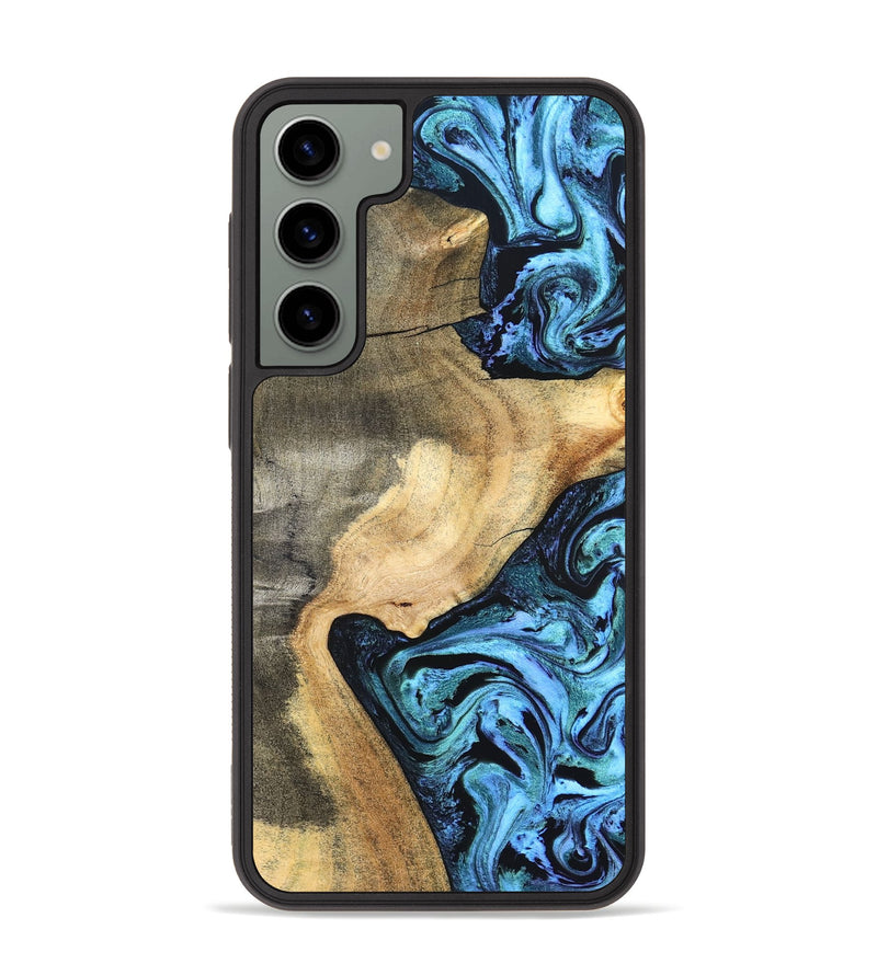 Galaxy S23 Plus Wood Phone Case - Mozelle (Blue, 824889)