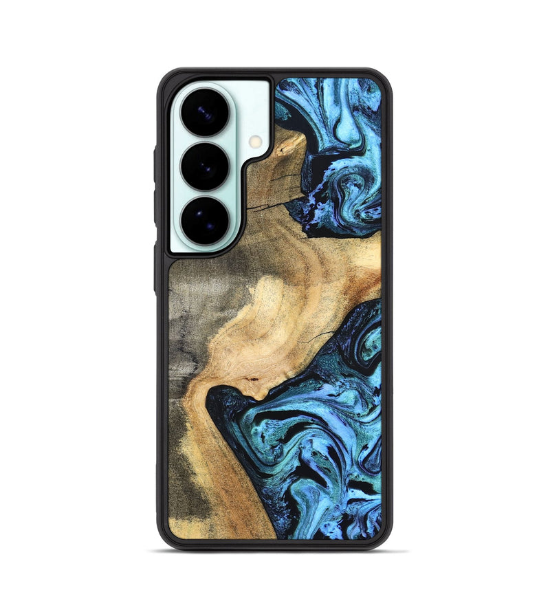 Galaxy S26 Wood Phone Case - Mozelle (Blue, 824889)