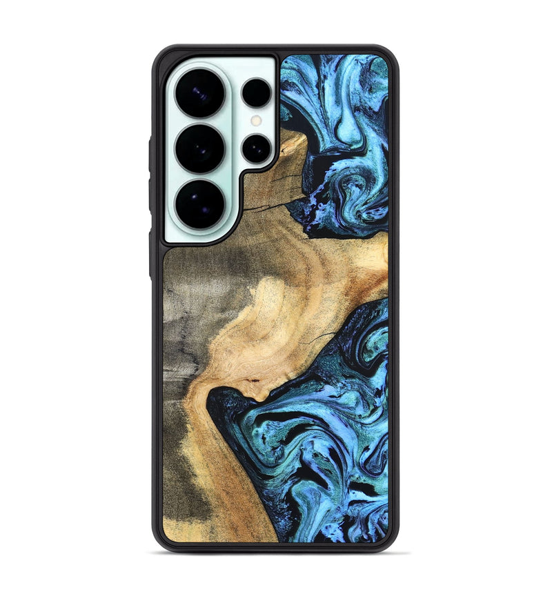 Galaxy S26 Ultra Wood Phone Case - Mozelle (Blue, 824889)