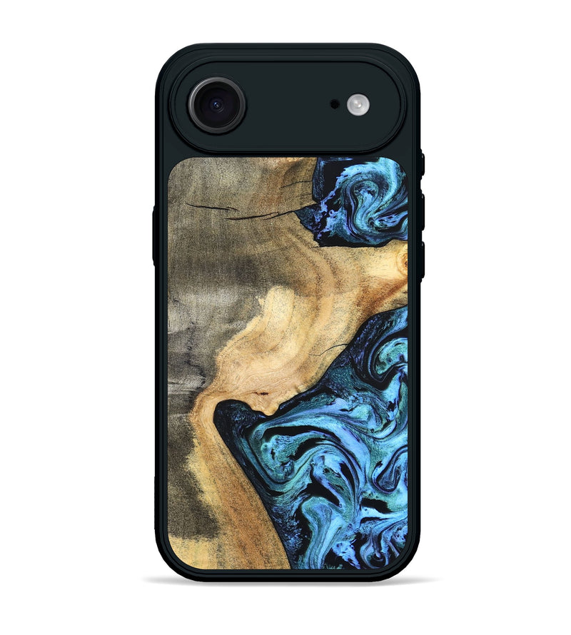 iPhone 17 Air Wood Phone Case - Mozelle (Blue, 824889)