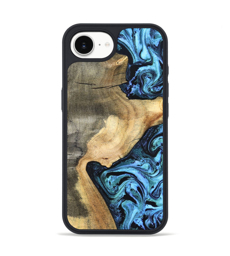iPhone 17e Wood Phone Case - Mozelle (Blue, 824889)