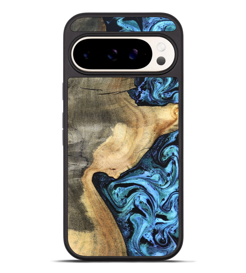 Pixel 9 Pro XL Wood Phone Case - Mozelle (Blue, 824889)