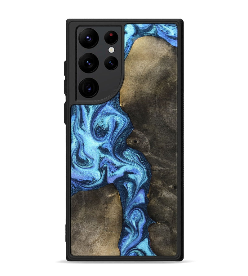 Galaxy S22 Ultra Wood Phone Case - Markus (Blue, 824890)