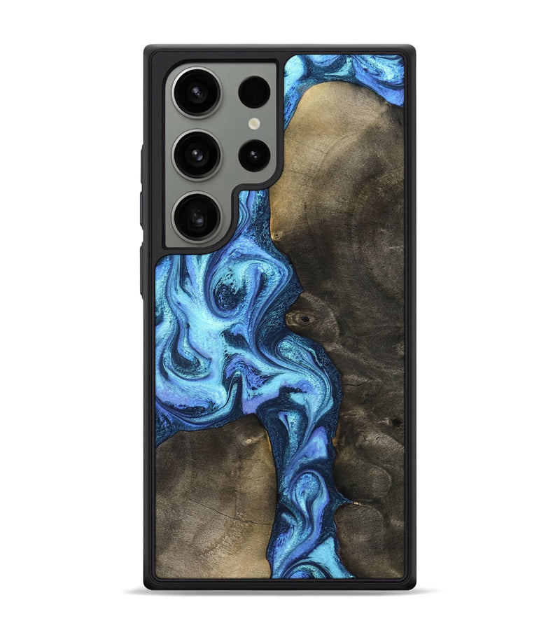 Galaxy S24 Ultra Wood Phone Case - Markus (Blue, 824890)