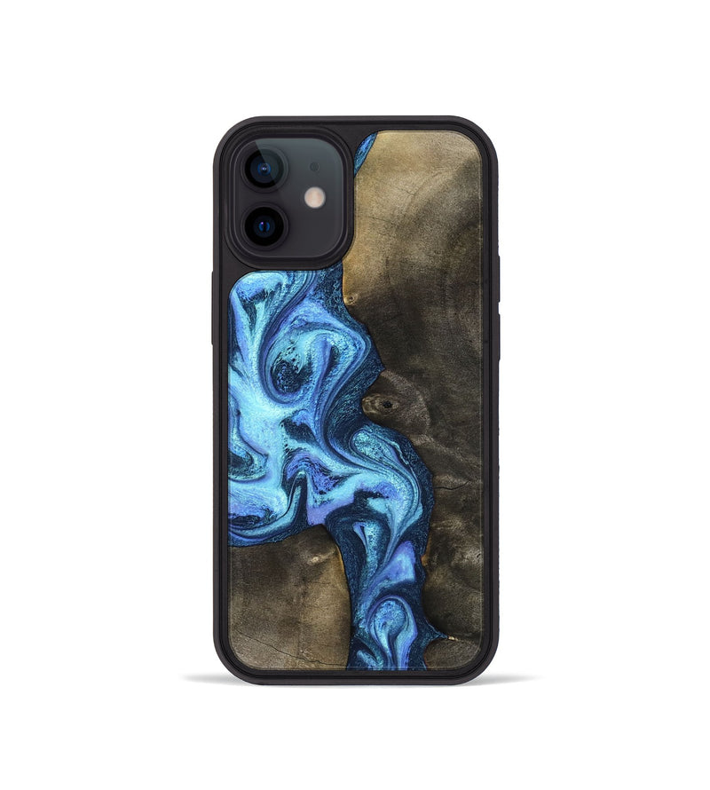 iPhone 12 mini Wood Phone Case - Markus (Blue, 824890)