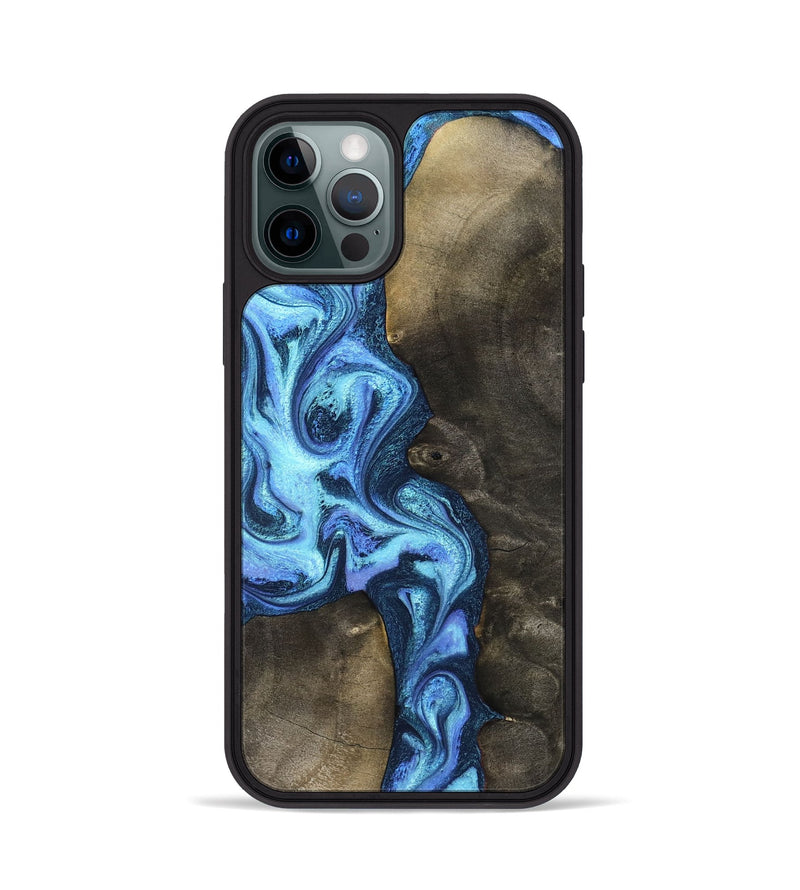iPhone 12 Pro Wood Phone Case - Markus (Blue, 824890)