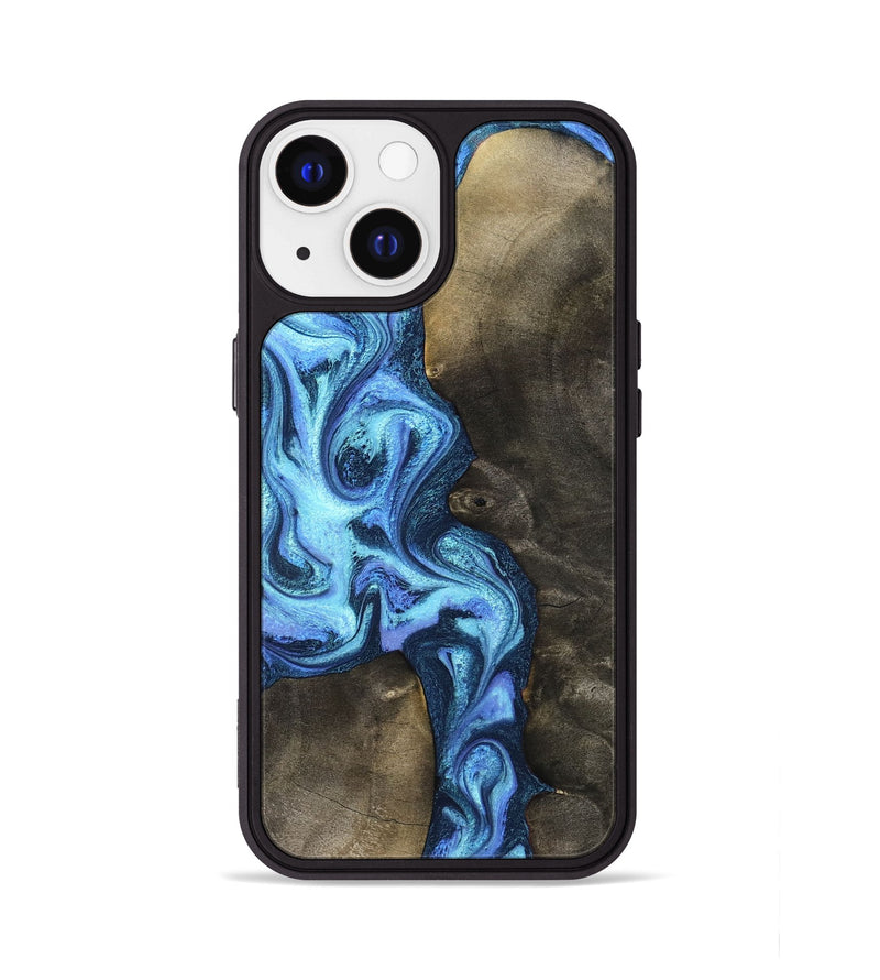 iPhone 13 Wood Phone Case - Markus (Blue, 824890)