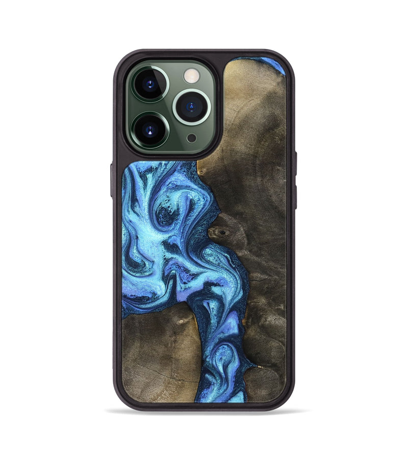 iPhone 13 Pro Wood Phone Case - Markus (Blue, 824890)