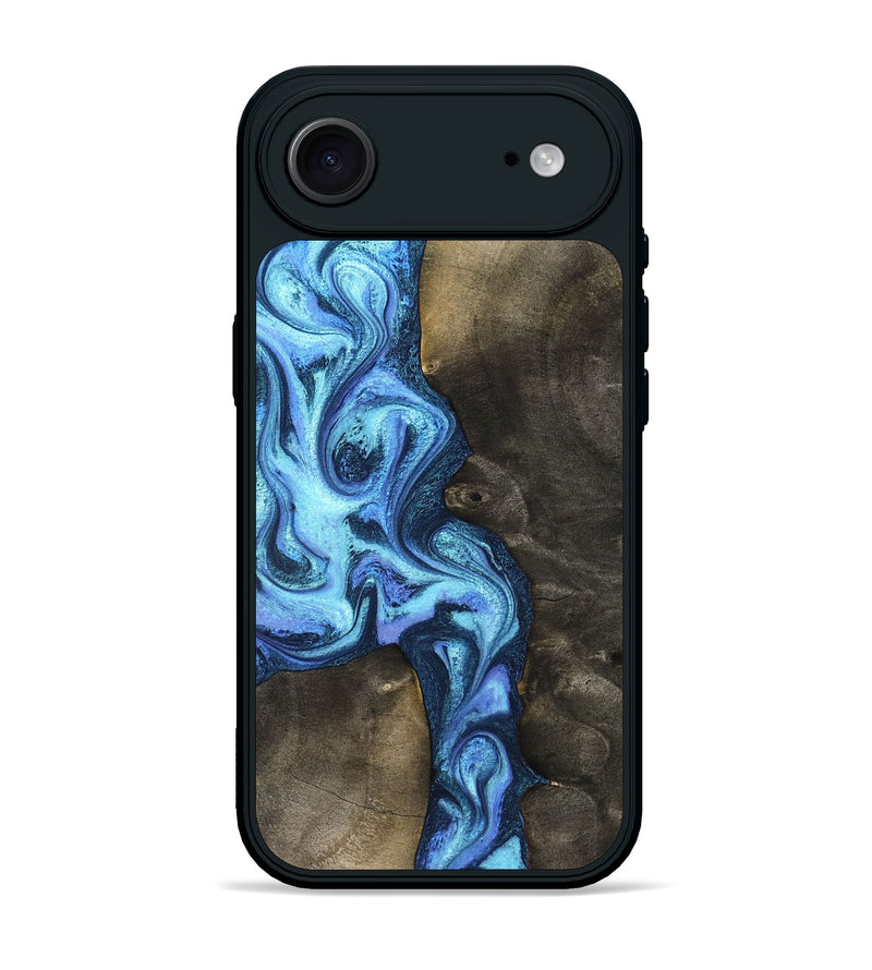 iPhone 17 Air Wood Phone Case - Markus (Blue, 824890)