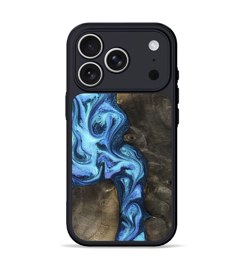 iPhone 17 Pro Wood Phone Case - Markus (Blue, 824890)