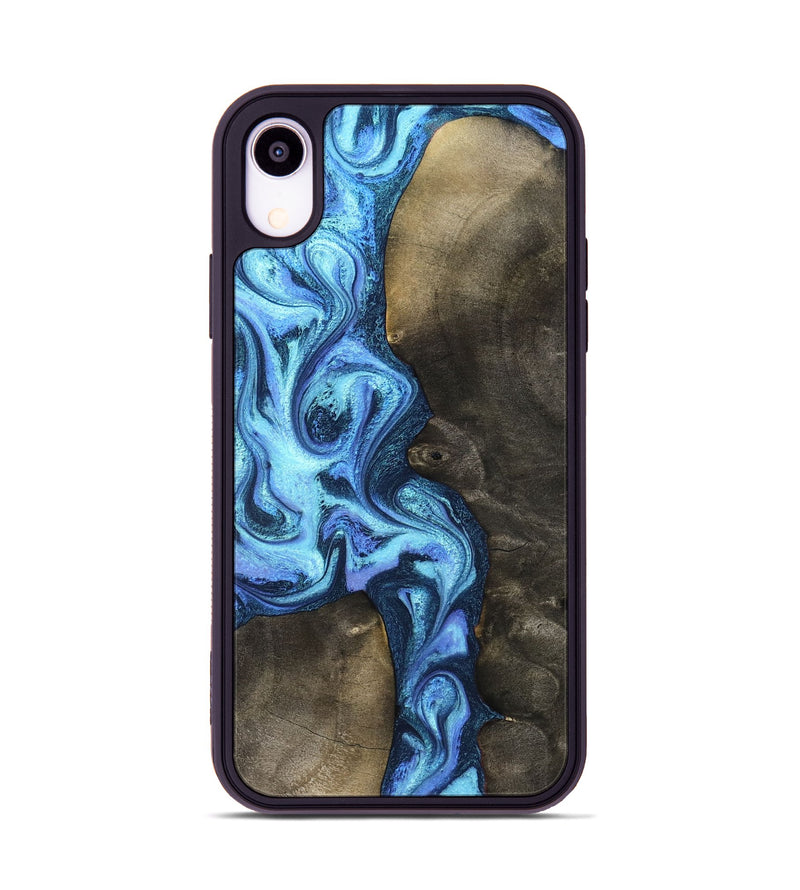 iPhone Xr Wood Phone Case - Markus (Blue, 824890)