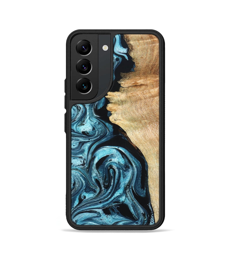 Galaxy S22 Wood Phone Case - Violet (Blue, 824892)