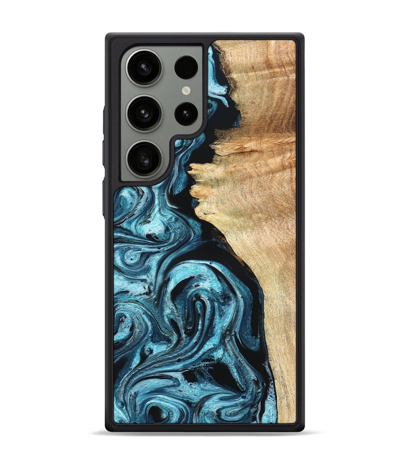 Galaxy S24 Ultra Wood Phone Case - Violet (Blue, 824892)