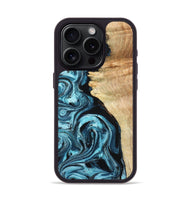 iPhone 15 Pro Wood Phone Case - Violet (Blue, 824892)