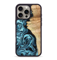 iPhone 16 Pro Max Wood Phone Case - Violet (Blue, 824892)