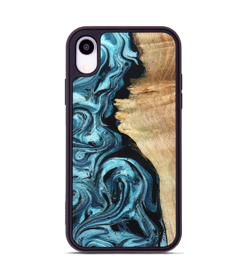 iPhone Xr Wood Phone Case - Violet (Blue, 824892)