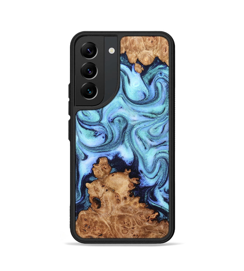 Galaxy S22 Wood Phone Case - Gemma (Blue, 824893)