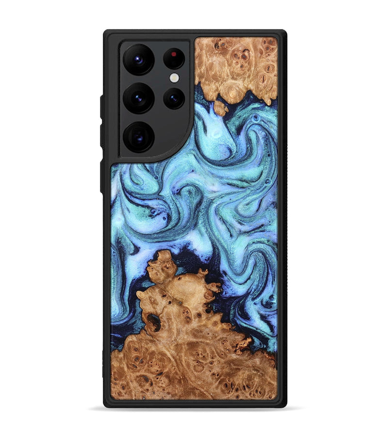 Galaxy S22 Ultra Wood Phone Case - Gemma (Blue, 824893)