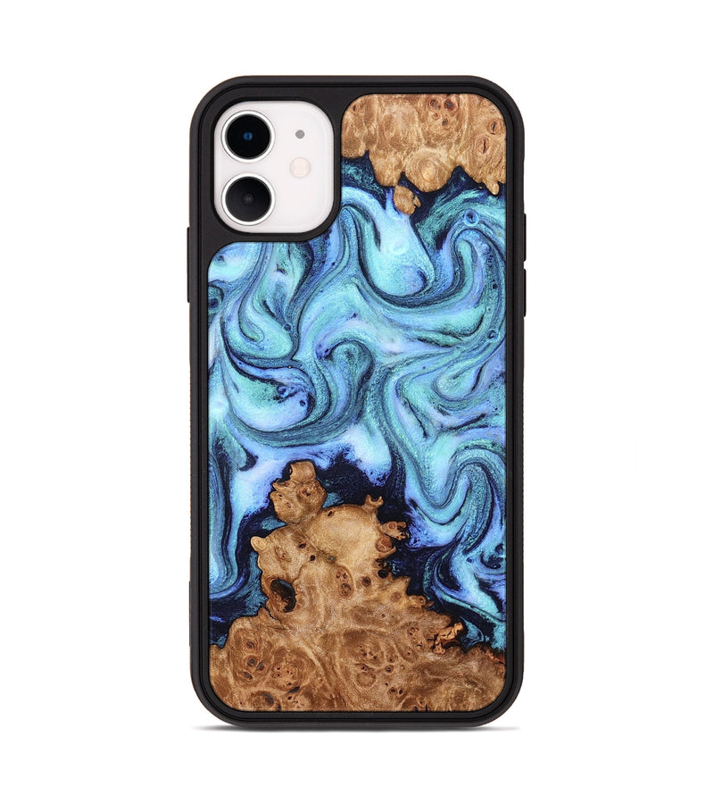 iPhone 11 Wood Phone Case - Gemma (Blue, 824893)