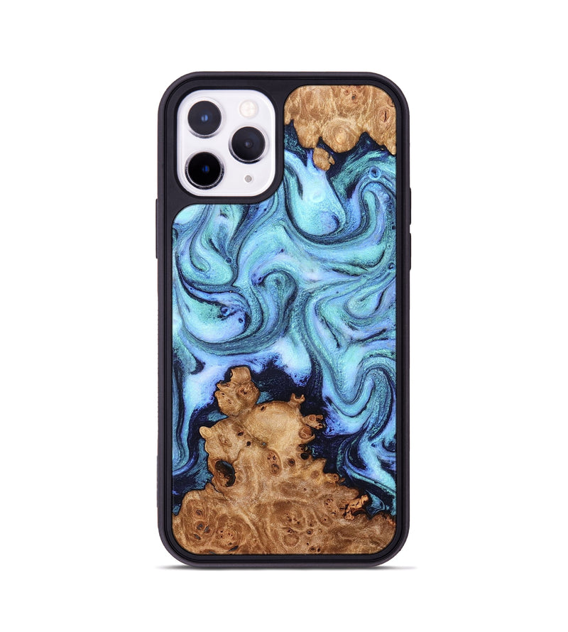 iPhone 11 Pro Wood Phone Case - Gemma (Blue, 824893)