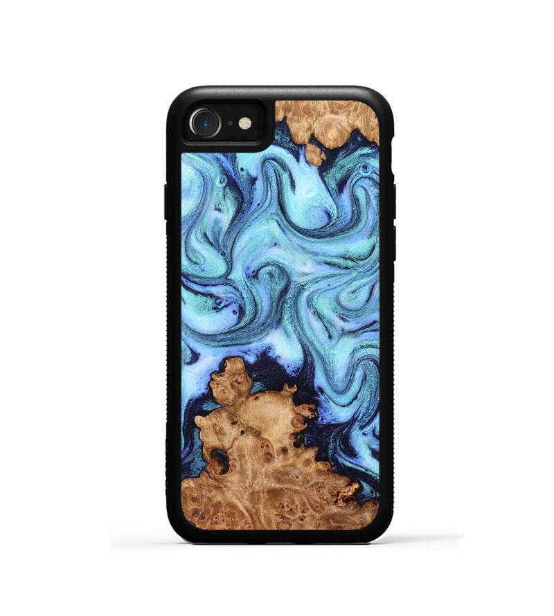 iPhone SE Wood Phone Case - Gemma (Blue, 824893)
