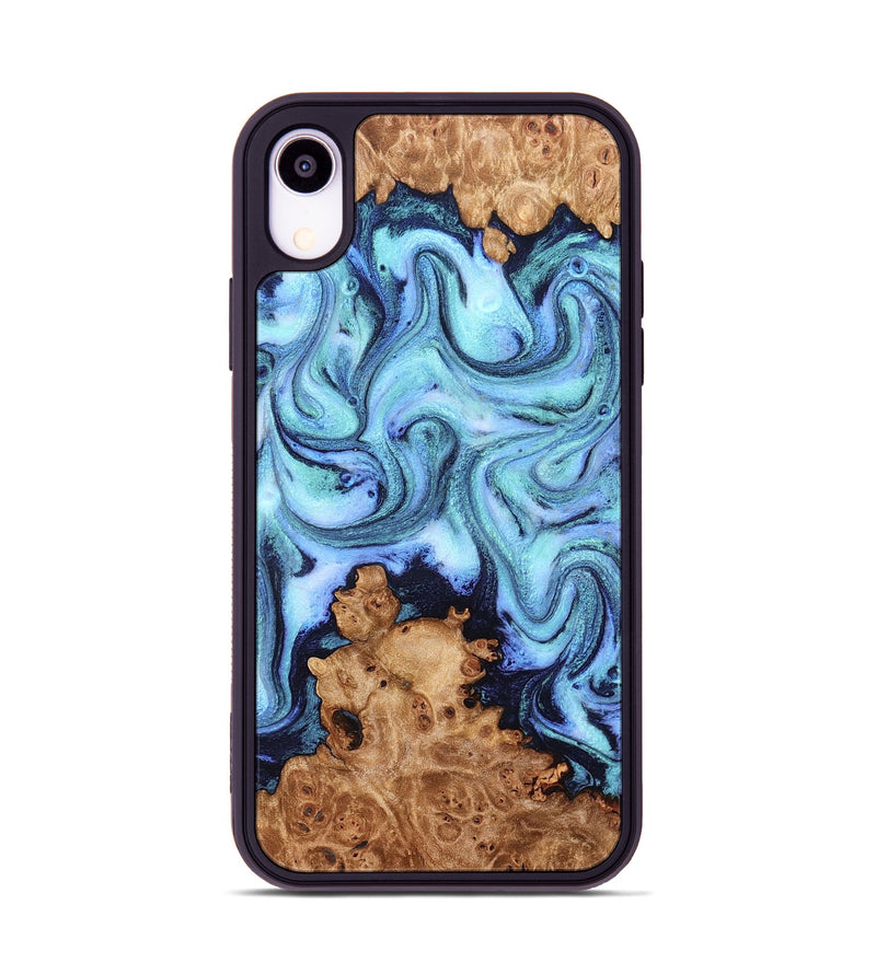 iPhone Xr Wood Phone Case - Gemma (Blue, 824893)