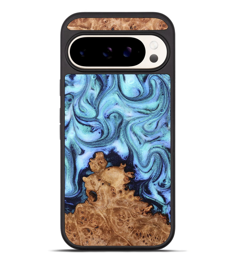 Pixel 10 Pro XL Wood Phone Case - Gemma (Blue, 824893)