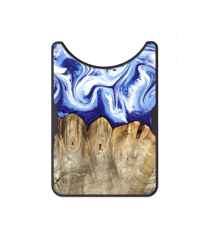 Alloy Wood Wallet - Naomi (Blue, 824894)