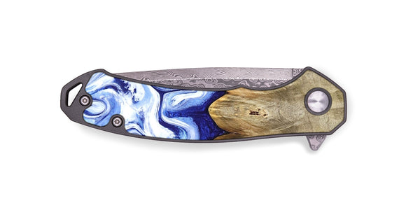 EDC Wood Pocket Knife - Naomi (Blue, 824894)