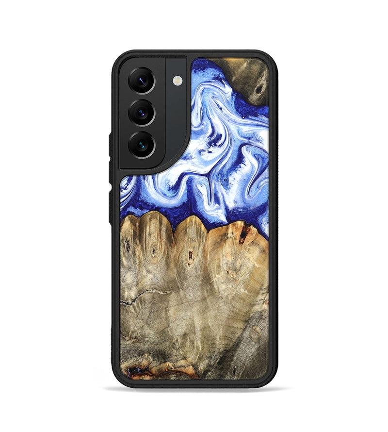 Galaxy S22 Wood Phone Case - Naomi (Blue, 824894)