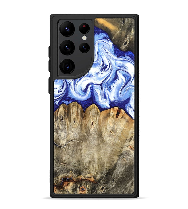 Galaxy S22 Ultra Wood Phone Case - Naomi (Blue, 824894)