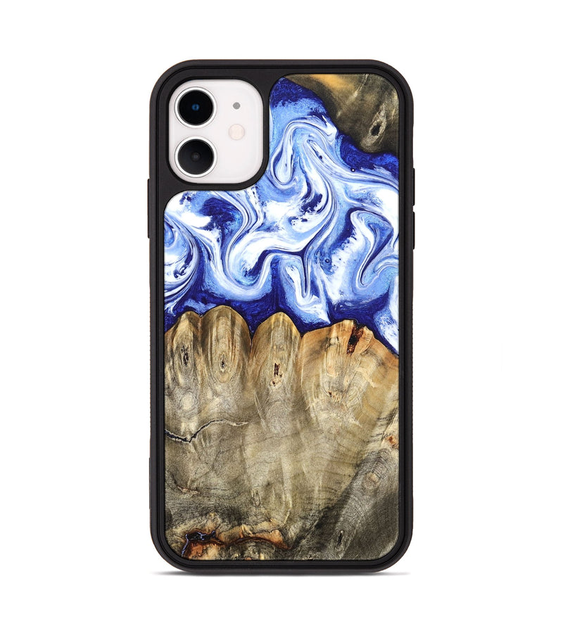 iPhone 11 Wood Phone Case - Naomi (Blue, 824894)