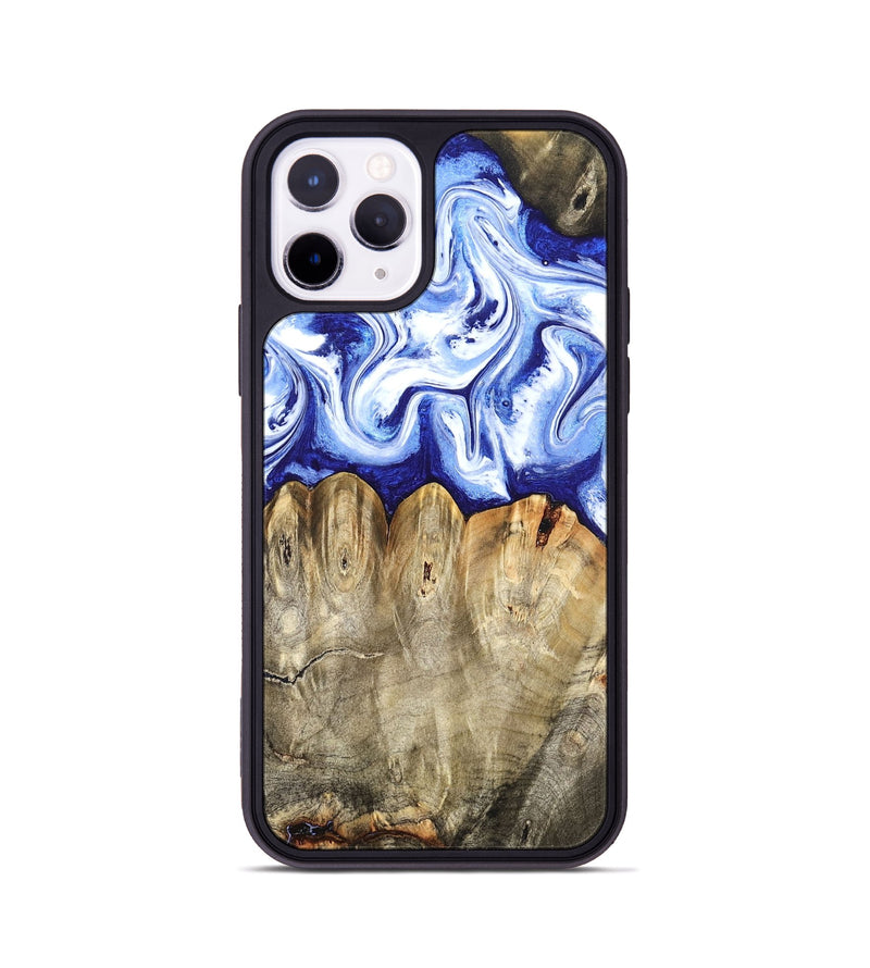 iPhone 11 Pro Wood Phone Case - Naomi (Blue, 824894)