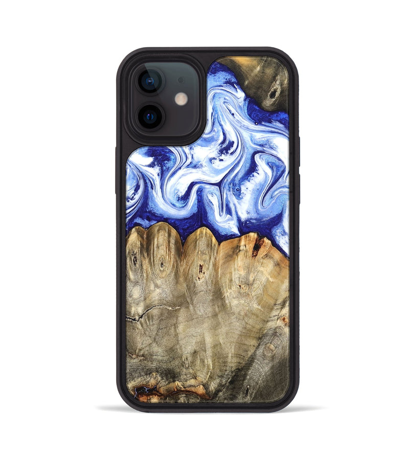 iPhone 12 Wood Phone Case - Naomi (Blue, 824894)