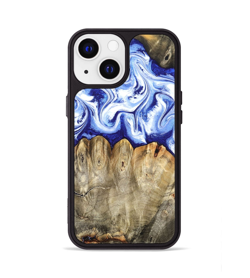 iPhone 13 Wood Phone Case - Naomi (Blue, 824894)
