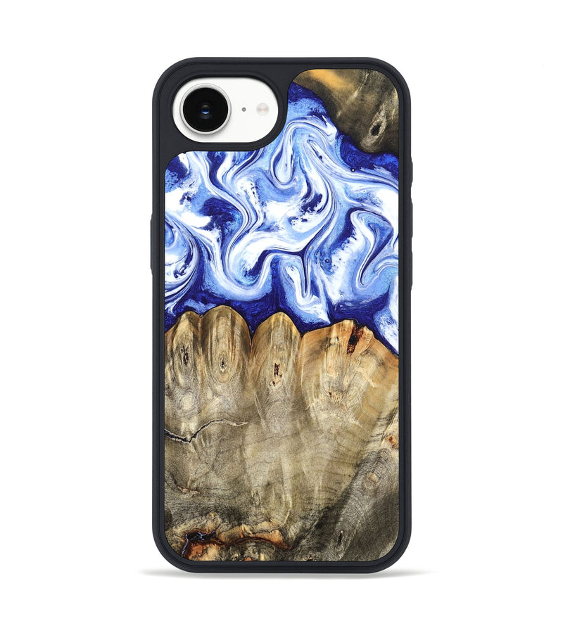 iPhone 16e Wood Phone Case - Naomi (Blue, 824894)