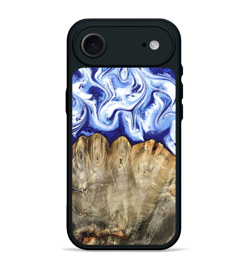 iPhone 17 Air Wood Phone Case - Naomi (Blue, 824894)