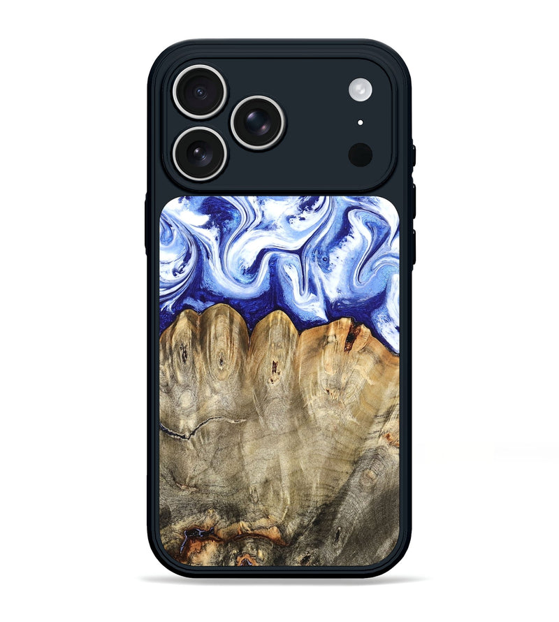 iPhone 17 Pro Max Wood Phone Case - Naomi (Blue, 824894)
