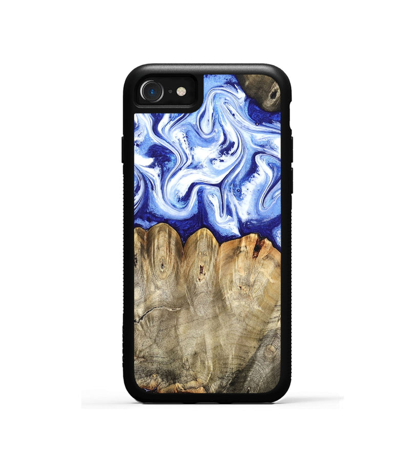 iPhone SE Wood Phone Case - Naomi (Blue, 824894)