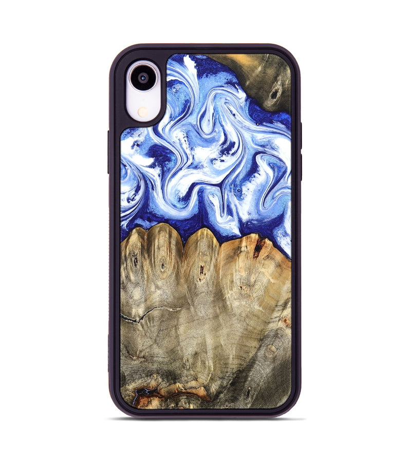 iPhone Xr Wood Phone Case - Naomi (Blue, 824894)