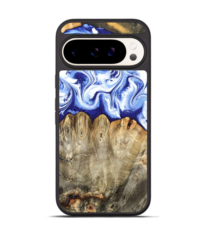 Pixel 9 Wood Phone Case - Naomi (Blue, 824894)