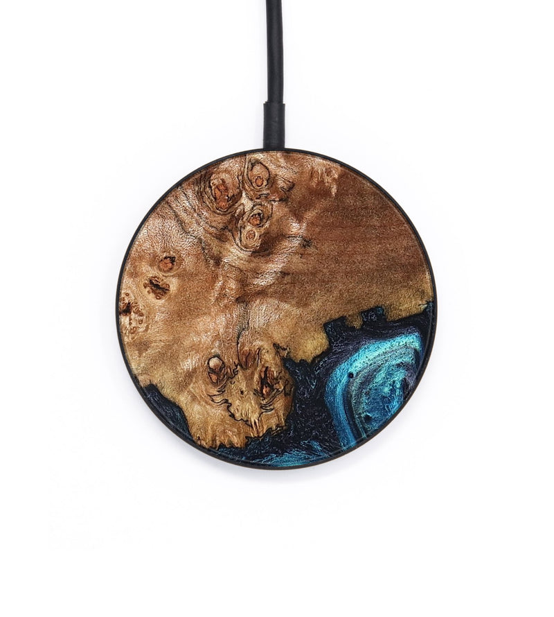 Circle Wood Wireless Charger - Brayden (Blue, 824895)