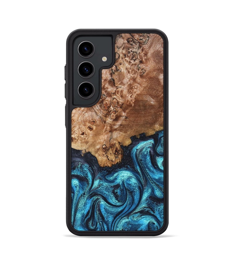 Galaxy S24 Wood Phone Case - Brayden (Blue, 824895)