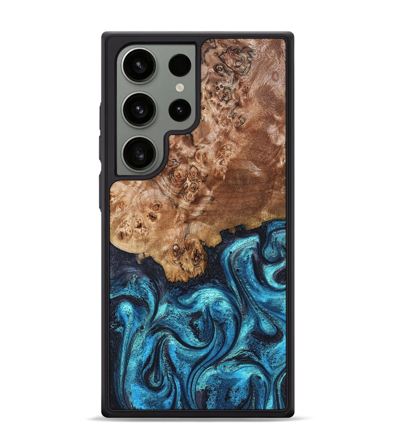 Galaxy S24 Ultra Wood Phone Case - Brayden (Blue, 824895)