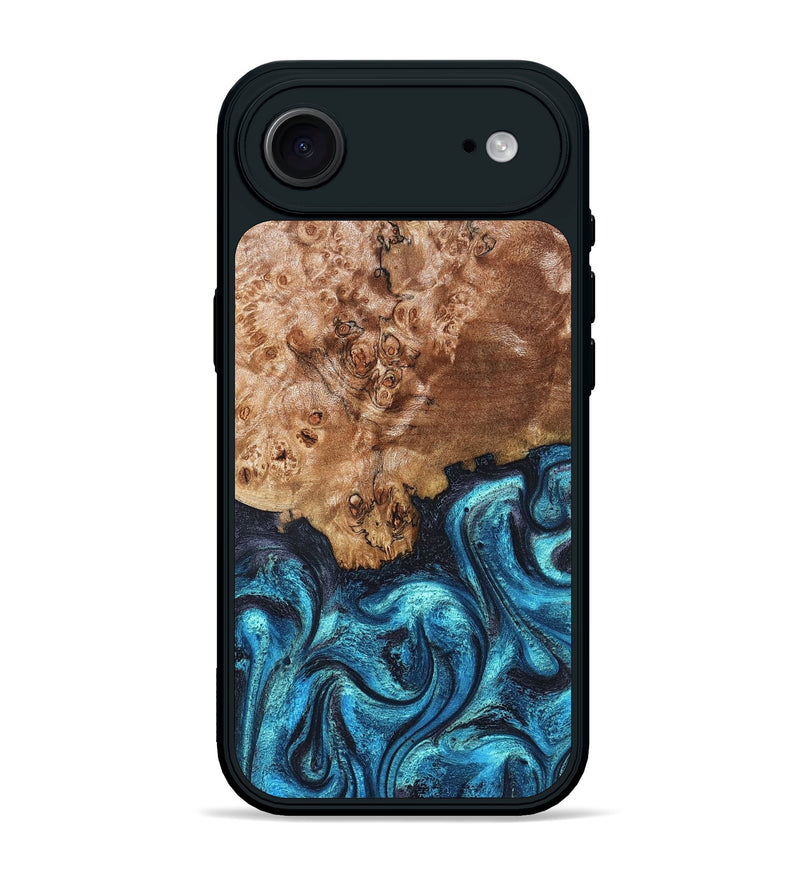 iPhone 17 Air Wood Phone Case - Brayden (Blue, 824895)