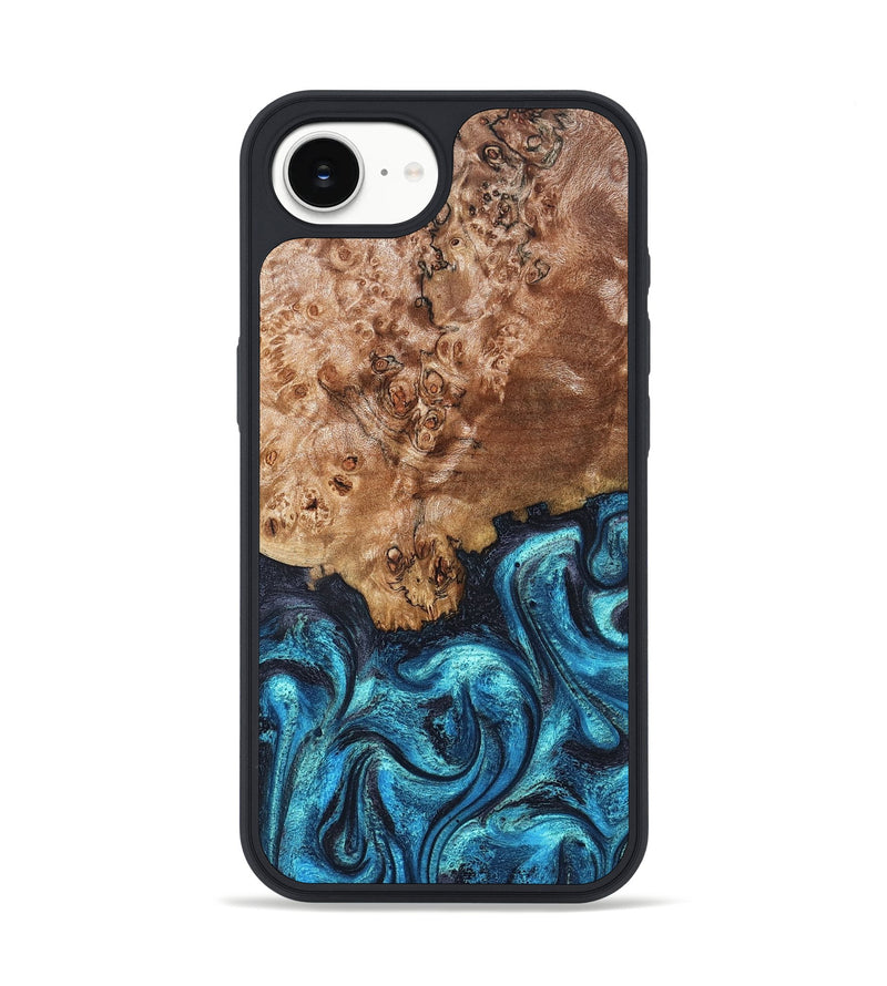 iPhone 17e Wood Phone Case - Brayden (Blue, 824895)