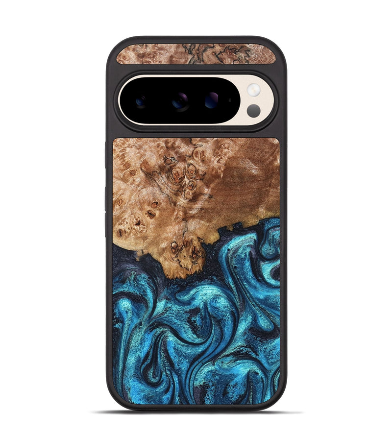 Pixel 10 Wood Phone Case - Brayden (Blue, 824895)