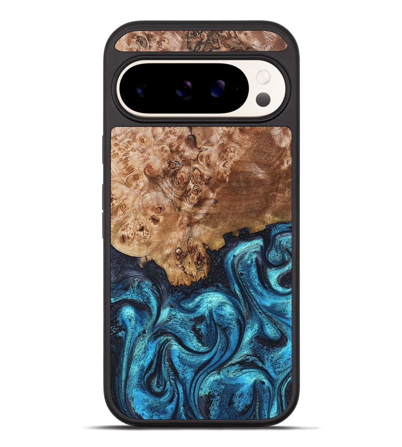 Pixel 10 Pro XL Wood Phone Case - Brayden (Blue, 824895)
