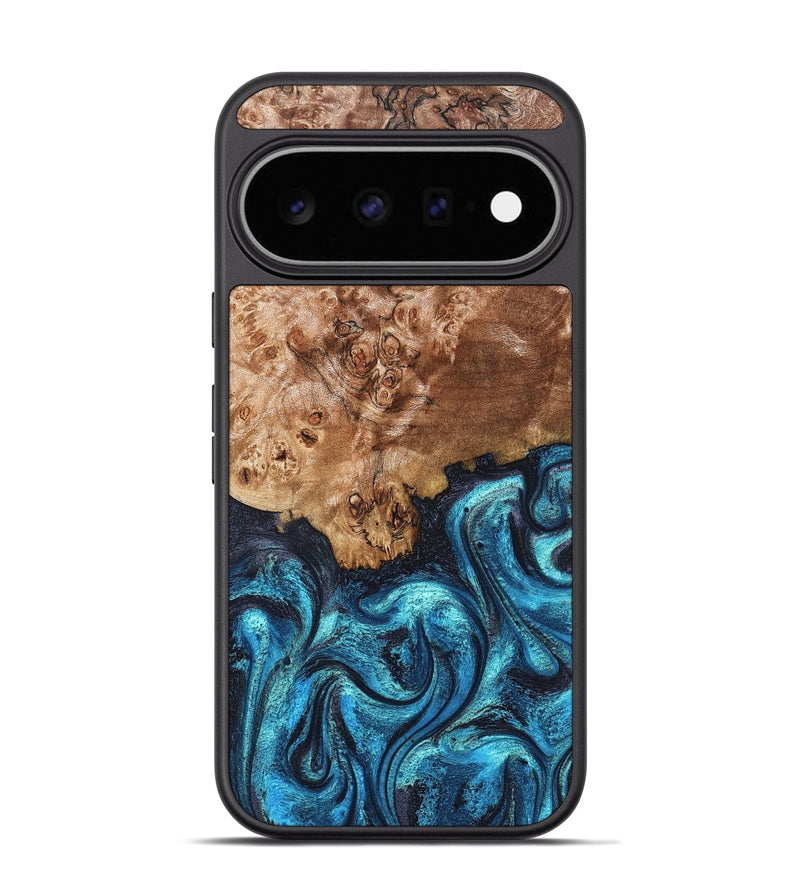 Pixel 11 Pro Wood Phone Case - Brayden (Blue, 824895)