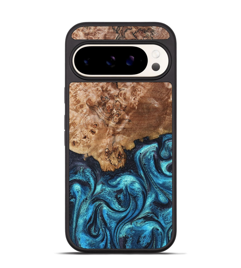 Pixel 9 Wood Phone Case - Brayden (Blue, 824895)